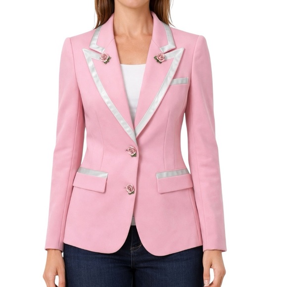 Gorgeous Pink Blazer Jacket The Jossee - Picture 1 of 9